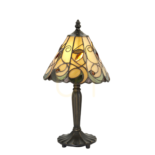 Check Interiors Jamelia Tiffany Table Lamp Multicolor 20 cm E14