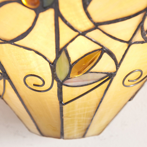 Tiffany Wall Lamp Interiors Jamelia Multicolor Glass Steel 64198 small 8
