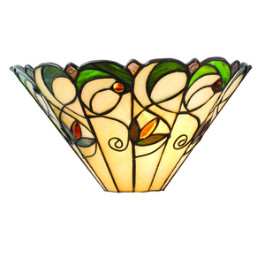 Tiffany Wall Lamp Interiors Jamelia Multicolor Glass Steel 64198 small 0