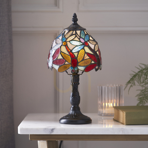 Check Lorette Tiffany Table Lamp Multicolor 64246 Interiors.