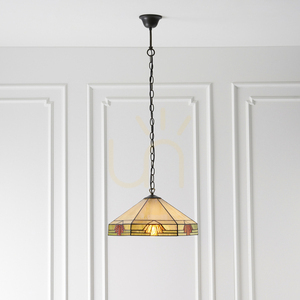 Nevada Tiffany Pendant Lamp Multicolor 64285 Interiors. small 5