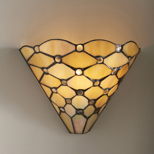 Check Tiffany Wall Lamp Interiors Pearl Multicolor Glass E14 64302