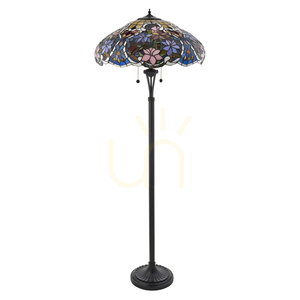 Sullivan Tiffany Multicolor Standing Lamp 64323 Interiors. small 1