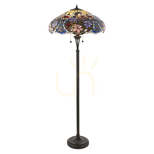 Check Sullivan Tiffany Multicolor Standing Lamp 64323 Interiors.