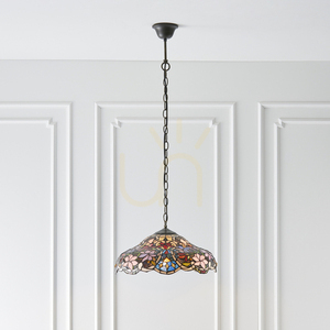 Sullivan Tiffany Pendant Lamp Multicolor 64325 Interiors. small 4