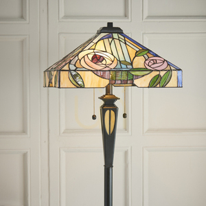 Interiors Willow Multicolor Tiffany Floor Lamp 153 cm 2-Light E27 small 4