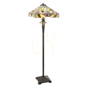 Interiors Willow Multicolor Tiffany Floor Lamp 153 cm 2-Light E27 small 0