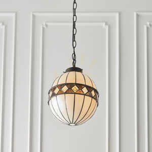Interiors Fargo Tiffany Multicolor Glass Pendant Lamp 67044 small 4