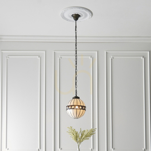 Interiors Fargo Tiffany Multicolor Glass Pendant Lamp 67044 small 5