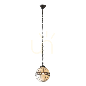 Interiors Fargo Tiffany Multicolor Glass Pendant Lamp 67044 small 9