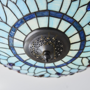 Dragonfly Tiffany Blue Plafond 70722 Interiors. small 9