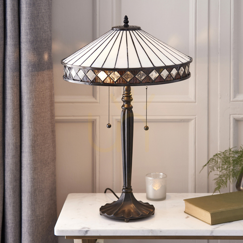 Check Fargo Tiffany Table Lamp Multicolor 70935 Interiors.