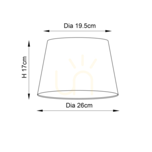 Cici grey lampshade CICI-10GRY Interiors small 1