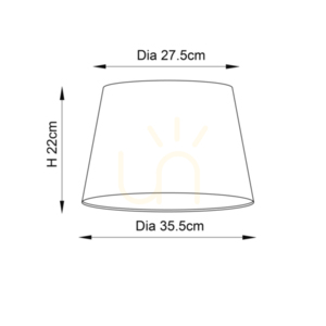 Cici grey lampshade CICI-14GRY Interiors small 1