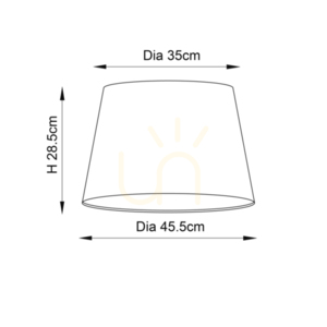 Cici Beige Lampshade CICI-18IV Interiors small 1