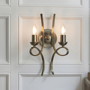 Penn Brass wall lamp CA7W2BB Interiors small 1