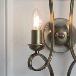 Penn Brass wall lamp CA7W2BB Interiors small 4