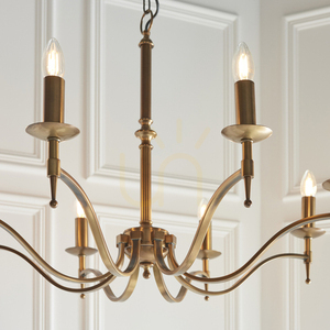 Stanford Brass Pendant Lamp CA1P8B Interiors. small 6