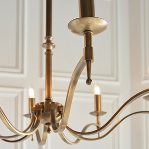 Stanford Brass Pendant Lamp CA1P8B Interiors. small 7