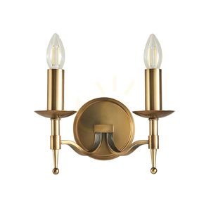 Stanford brass wall lamp CA1W2B Interiors small 6