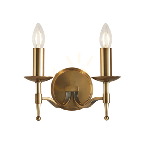 Stanford brass wall lamp CA1W2B Interiors small 0