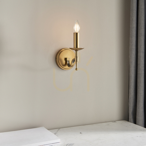 Check Stanford Brass wall lamp CA1W1B Interiors