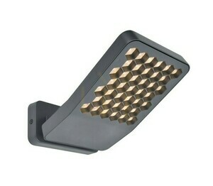 Outdoor Wall Floodlight Lutec ATLANTIS 7801605118 LED Grey Aluminum small 0