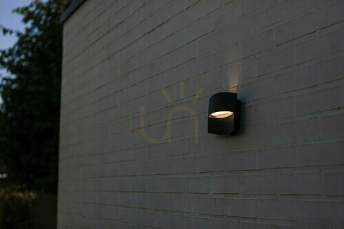 Check Outdoor Wall Lamp Lutec LOTUS Black LED 8.5W 5193201012