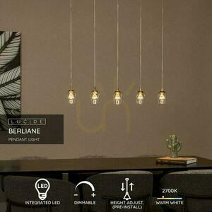 Lucide Berliane Gold 5-Light LED Pendant Lamp 00430/20/60 small 2