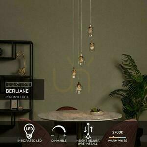 Lucide BERLIANE Gold LED Pendant Light 5x4W 00430/21/60 small 2