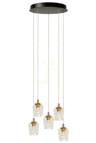 Check Lucide BERLIANE Gold LED Pendant Light 5x4W 00430/21/60