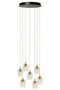 Lucide BERLIANE Gold 7-Light LED Pendant Lamp 00430/28/60 small 0
