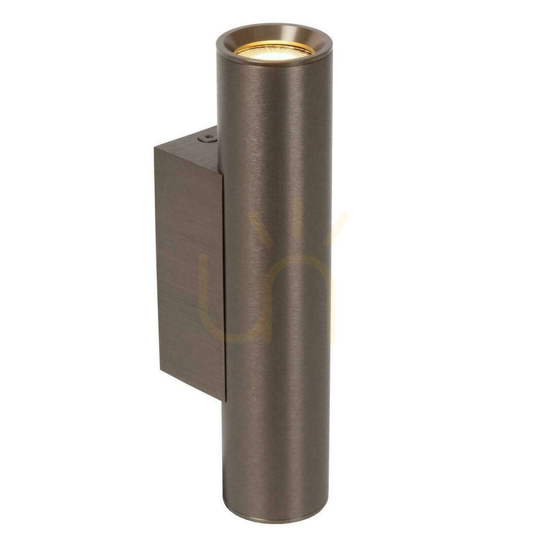 Lucide Dupla Brown 2-Light LED Wall Lamp 09243/02/97