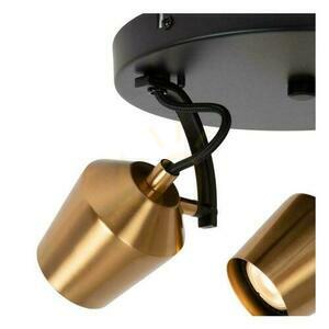 Lucide Emile plafond 3-lichts goud zwart GU10 LED 23 cm 51901/13/02 small 5