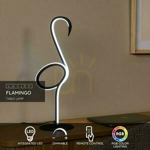 Lucide FLAMINGO Black LED Table Lamp RGB Remote 05545/06/99 small 2