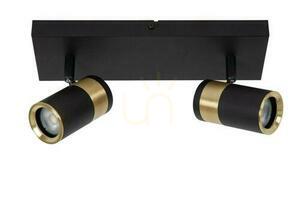 Lucide GORIK Plafond Black Gold 2xGU10 Modern 53909/02/30 small 1