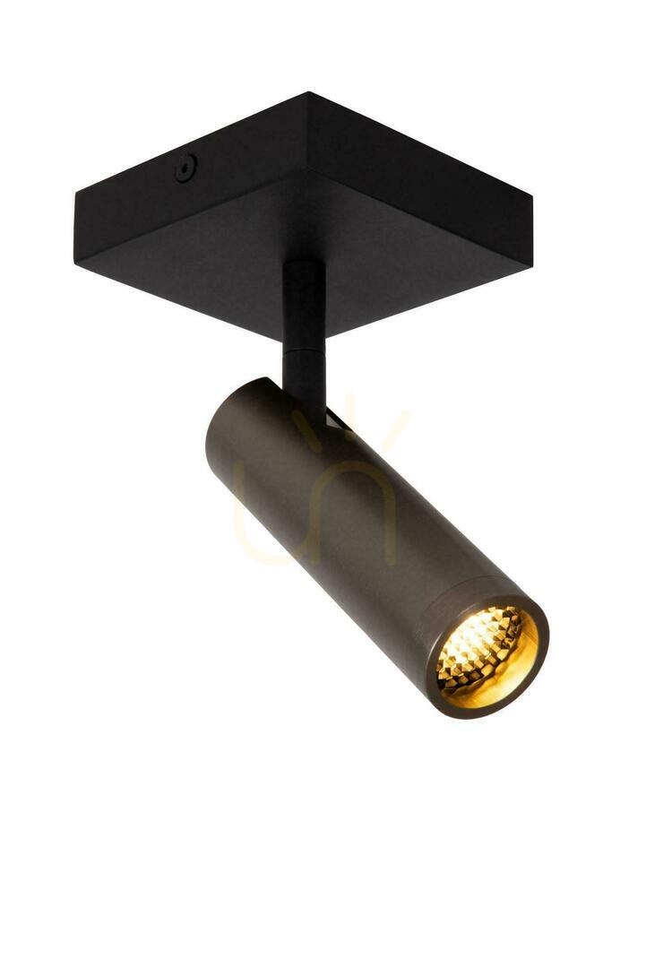 Lucide Grado plafondspot grijs aluminium 1-lichts MR11 22974/01/15