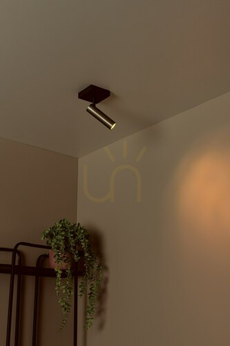 Check Lucide GRADO ceiling spotlight, grey aluminium, 1×GU10 (MR11), 22974/01/15