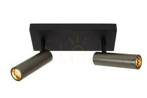 Lucide GRADO plafondspot 2-lamps grijs aluminium 22974/02/15 small 0