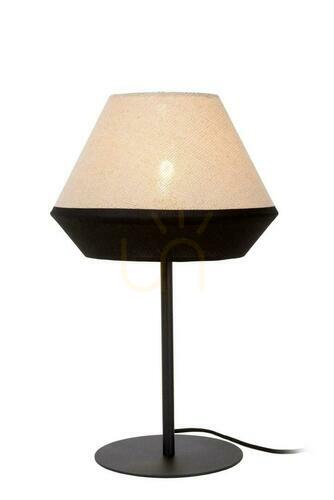 Check Lucide KALA Table Lamp Brown Flax Modern 25 cm 06524/01/73