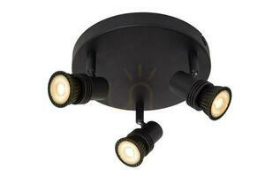 Lucide KIANTI black ceiling spotlight, 3 adjustable GU10 heads, metal, Ø 21 cm 53901/13/30 small 7
