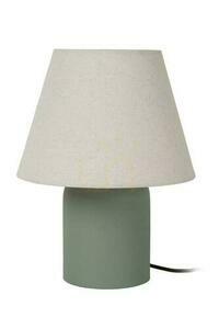 Lucide MACIA Green Ceramic Linen Japandi Table Lamp 06527/01/33 small 1