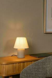 Lucide MACIA Japandi Beige Ceramic Linen Table Lamp 06527/01/38 small 2