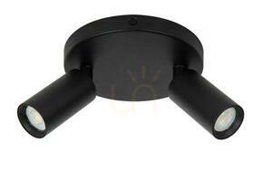 Lucide RITMO ceiling lamp black aluminium 2x MR11 LED 15 cm 09942/12/30 small 1