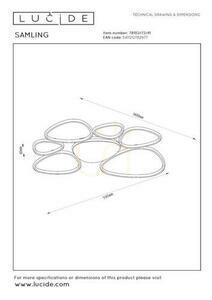Lucide SAMLING LED Flush Ceiling Light, 72 W, Taupe, 90 cm 78102/72/41 small 4