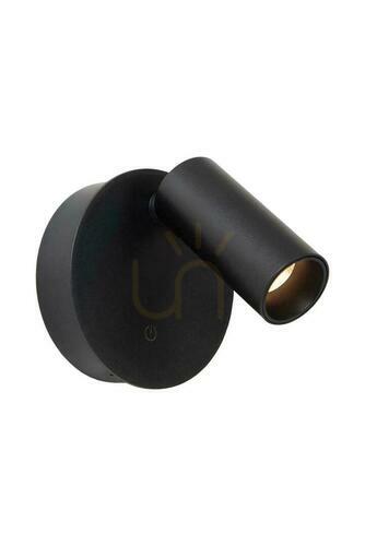 Check Lucide TONI Black LED Wall Lamp 29933/02/30