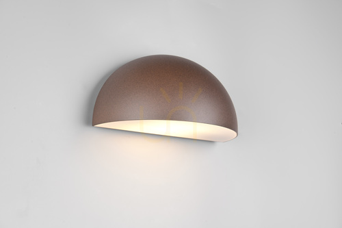 Check Trio MAAS rust-coloured outdoor wall lamp 262460124