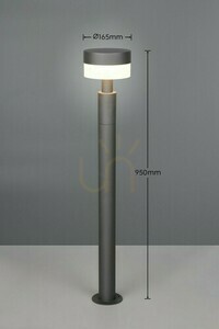 Trio MACKENZIE 430561142 LED bollard light, anthracite, 95 cm small 2