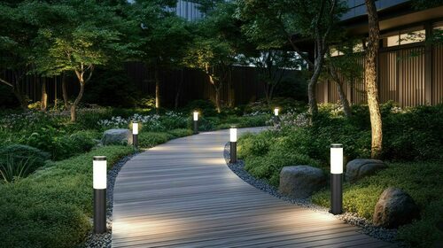 Check TRIO TRIOTO 509760132 garden bollard light, matt black, 45 cm, E27