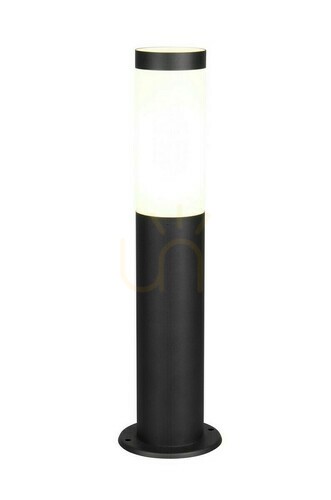 Check TRIO TRIOTO 509760132 garden bollard light, matt black, 45 cm, E27